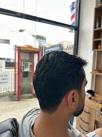 Skin fade haircut finished at Junction Barbers, Watford