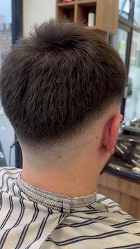 Inside Junction Barbers barber shop, Watford